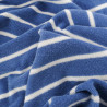 Jersey Mini Eponge Bleu à Rayures Ecrues - Maison Klem
