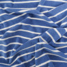 Jersey Mini Eponge Bleu à Rayures Ecrues - Maison Klem