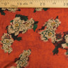 Tissu Satin Effet Soie Célia Vermillon - Maison Klem