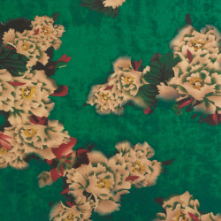 Tissu Satin Effet Soie Célia Vert Anglais - Maison Klem