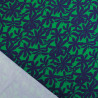 Tissu Satin Effet Soie Palma Vert - Maison Klem
