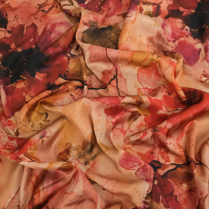 Tissu Satin Effet Soie Vintage - Maison Klem