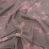 Tissu Satin Jacquard Allan Rose Gris - Maison Klem