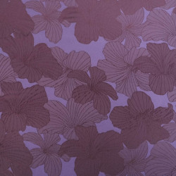 Tissu Satin Jacquard Allan Violet Parme - Maison Klem
