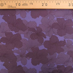 Tissu Satin Jacquard Allan Violet Parme - Maison Klem