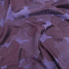 Tissu Satin Jacquard Allan Violet Parme - Maison Klem