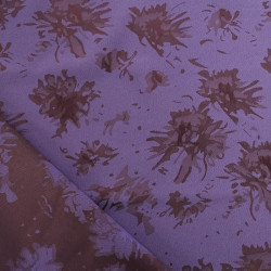 Tissu Satin Jacquard Lanna Violet Parme - Maison Klem