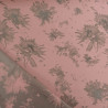 Tissu Satin Jacquard Lanna Rose Gris - Maison Klem