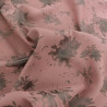 Tissu Satin Jacquard Lanna Rose Gris - Maison Klem