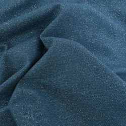 Lurex Rib Cuff - Petrol Blue- Maison Klem