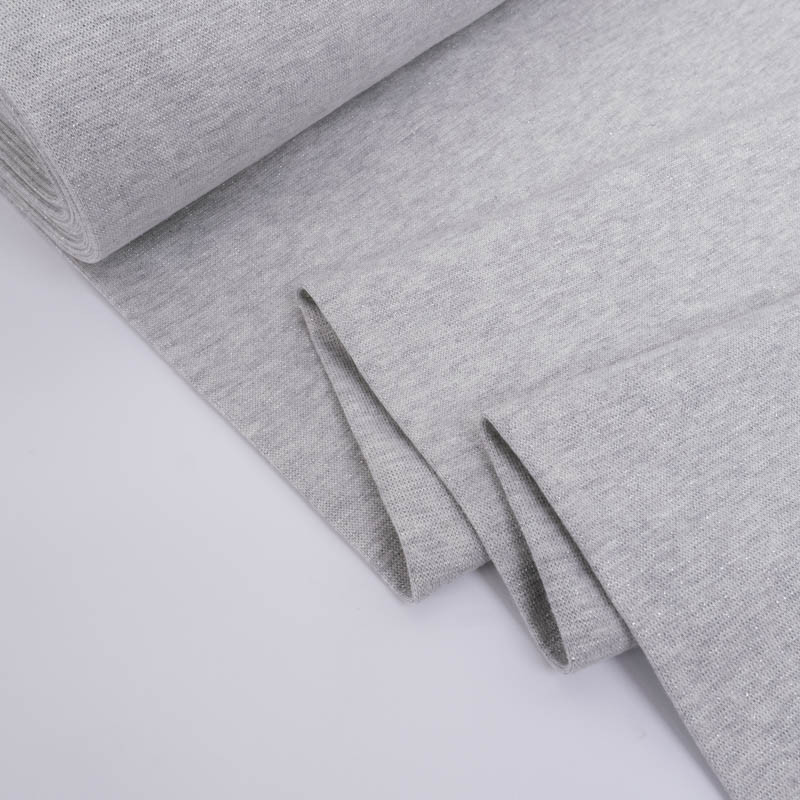 Bord Côte Lurex Gris Chiné Argent - Maison Klem