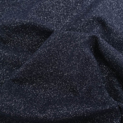 Bord Côte Lurex Bleu Minuit Argent - Maison Klem