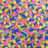 Popeline Imprimé Digital Pop Flower Bleu Roi - Maison Klem
