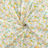 Popeline Imprimé Digital Aquarelle Fleuri Jaune - Maison Klem