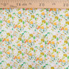 Popeline Imprimé Digital Aquarelle Fleuri Jaune - Maison Klem