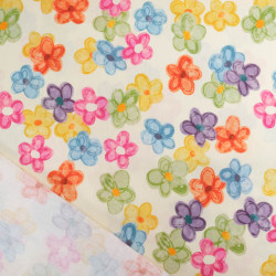 Popeline Imprimé Digital Daisy Multicolore - Maison Klem