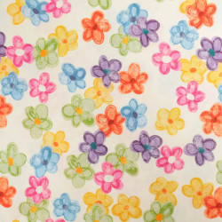 Popeline Imprimé Digital Daisy Multicolore - Maison Klem