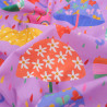 Popeline Imprimé Digital Umbrella Mauve - Maison Klem