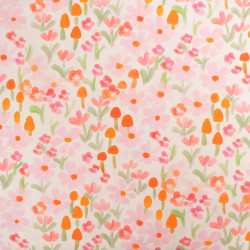 Popeline Imprimé Mini Fleurs Roses - Maison Klem