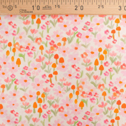 Popeline Imprimé Mini Fleurs Roses - Maison Klem