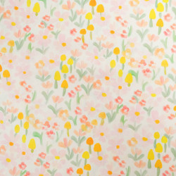 Popeline Imprimé Mini Fleurs Jaunes - Maison Klem