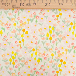 Popeline Imprimé Mini Fleurs Jaunes - Maison Klem