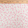 Popeline Imprimé Petites Fleurs Roses Vintages - Maison Klem