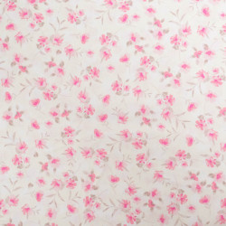 Popeline Imprimé Petites Fleurs Roses Vintages - Maison Klem