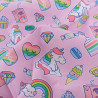 Popeline Imprimé Licorne Pop Rose - Maison Klem