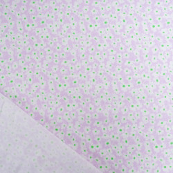 Popeline Imprimé Marguerite Lilas - Maison Klem