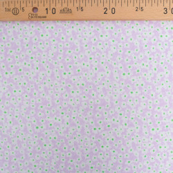 Popeline Imprimé Marguerite Lilas - Maison Klem