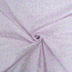 Popeline Imprimé Marguerite Lilas - Maison Klem